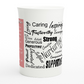 Mothers day, What you mean to me : White 10oz Porcelain Slim Mug