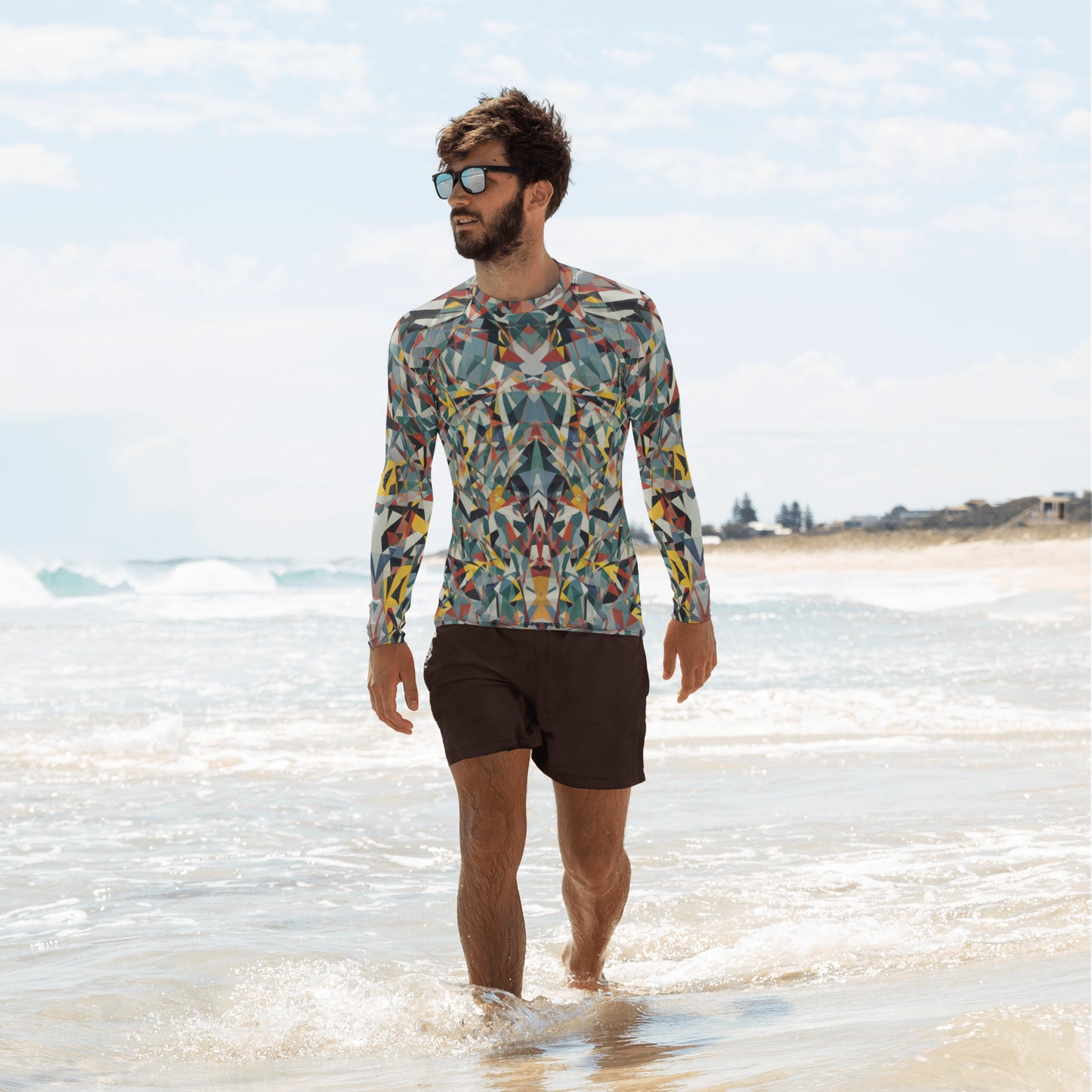 Watercolour Weird : Men's Rash Guard