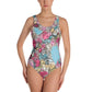 Sketchy Floral : One-Piece Swimsuit