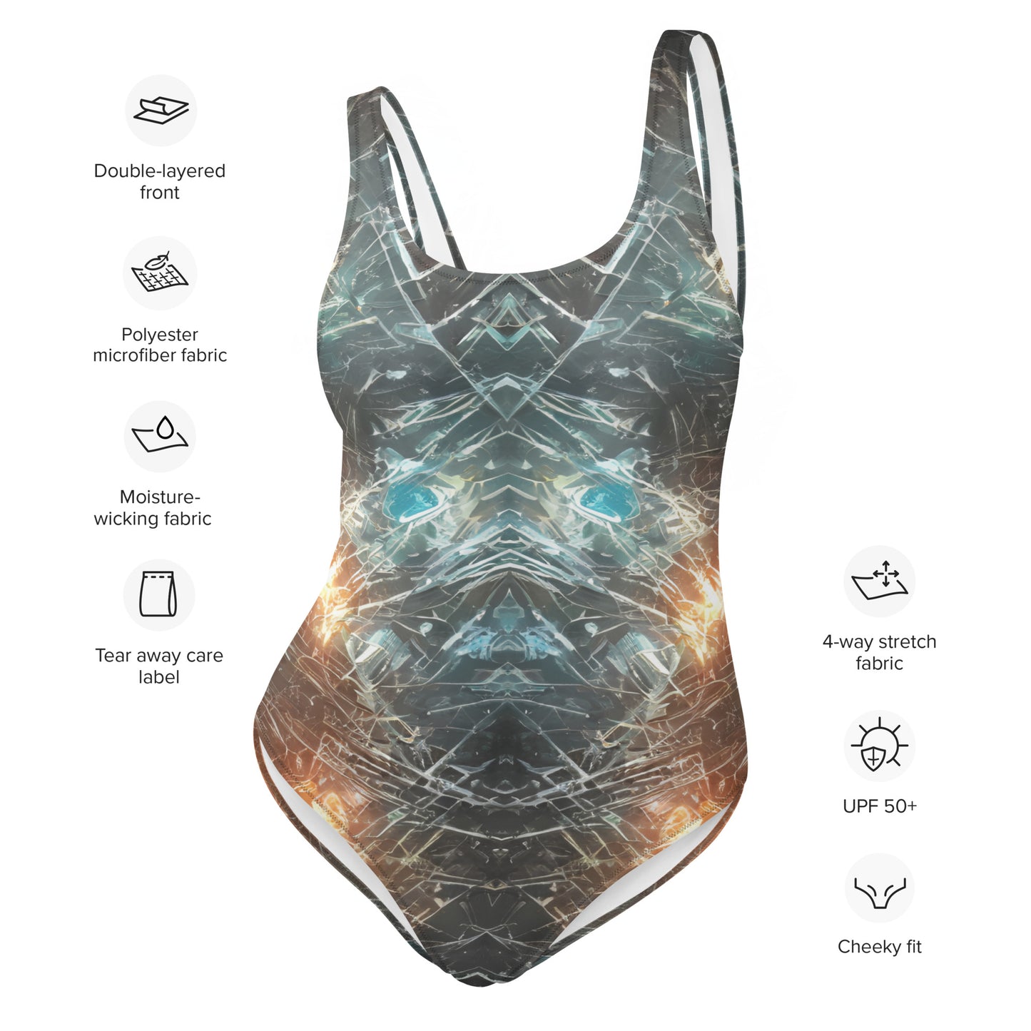 Alien Lights : One-Piece Swimsuit