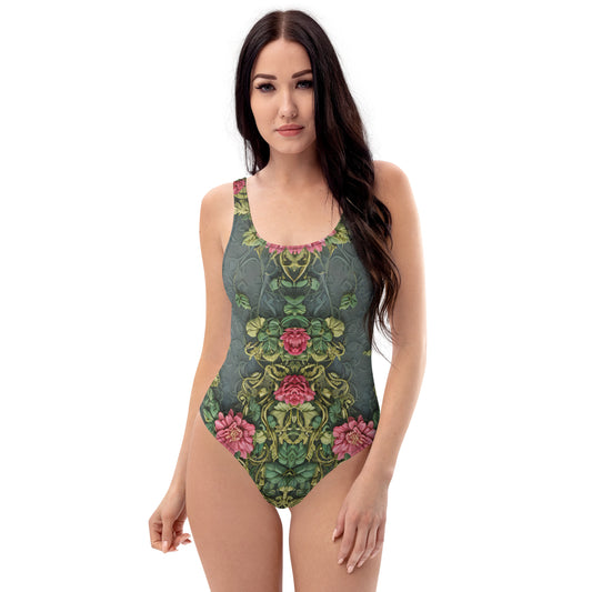 Ancient Roses One-Piece Swimsuit