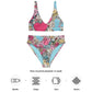 Sketchy Floral :  Recycled high-waisted bikini