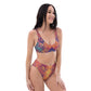 Retro Cubist : Recycled high-waisted bikini