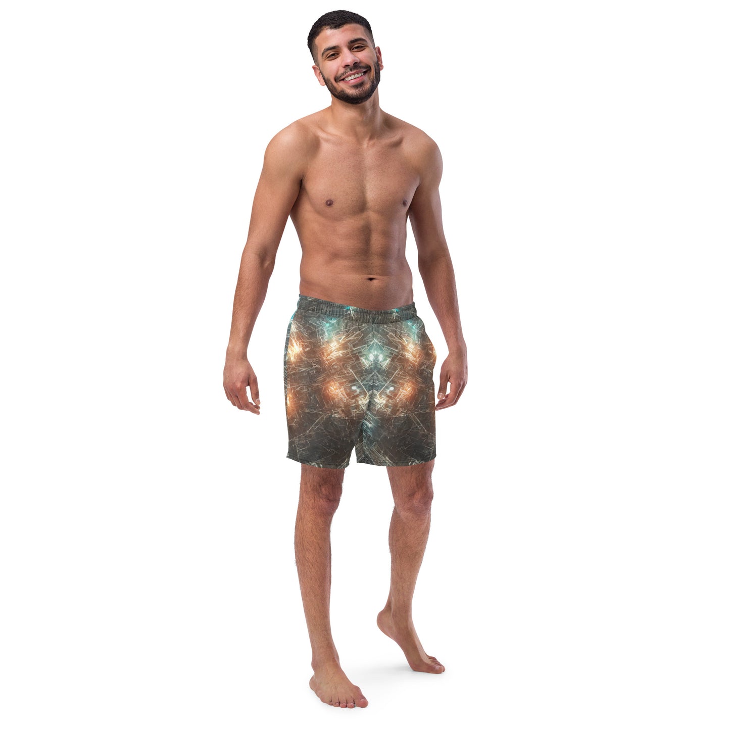 Alien Lights : Men's Recycled swim trunks