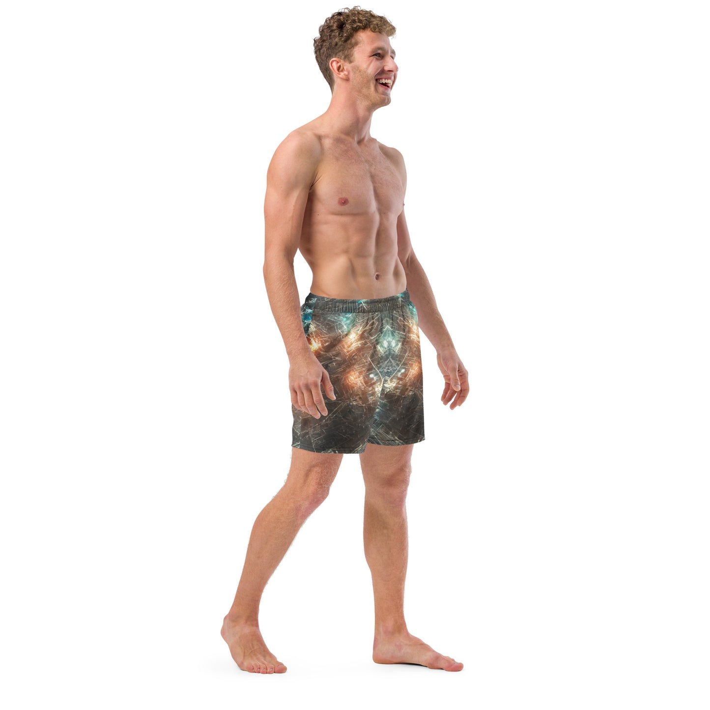 Alien Lights : Men's Recycled swim trunks