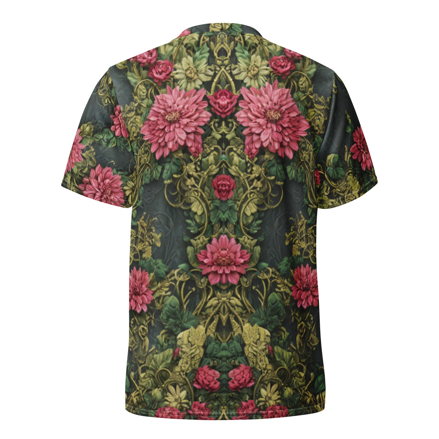 Vintage Floral Recycled unisex sports jersey