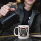 Born To Ride! But First, Coffee!  White 11oz Ceramic Mug
