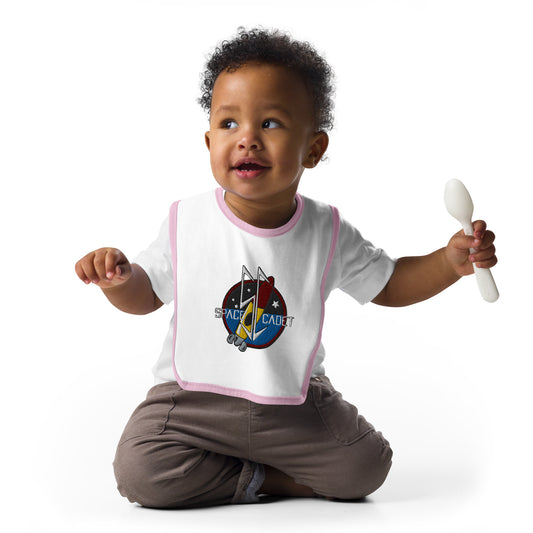 Embroidered Space Cadet : Baby Bib