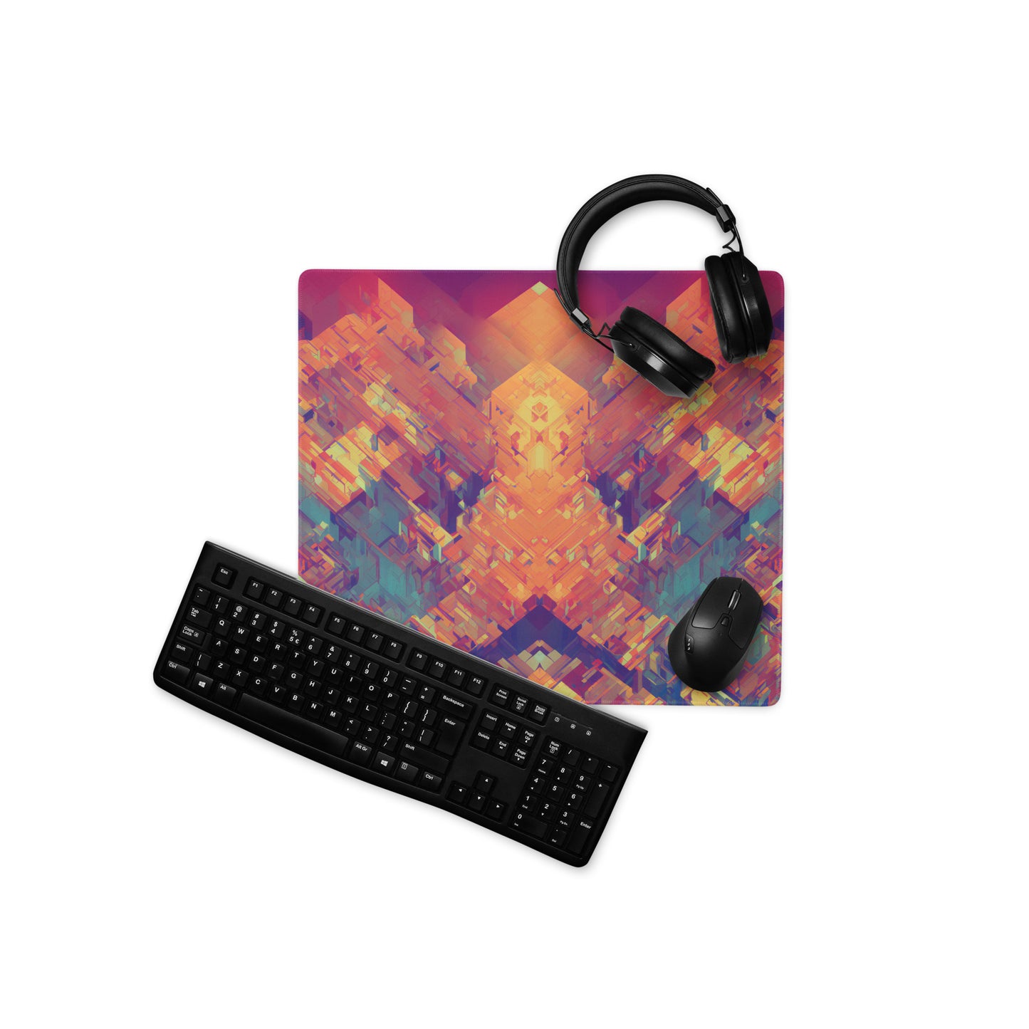 Retro Cubist : Gaming mouse pad