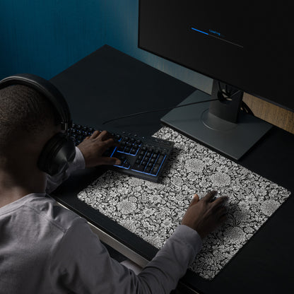 Monochrome Floral : Gaming mouse pad