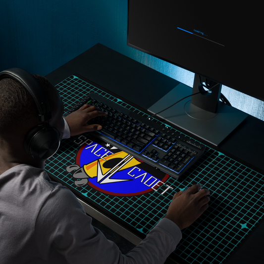The Space Cadet Grid Gaming mouse pad
