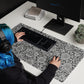 Monochrome Floral : Gaming mouse pad