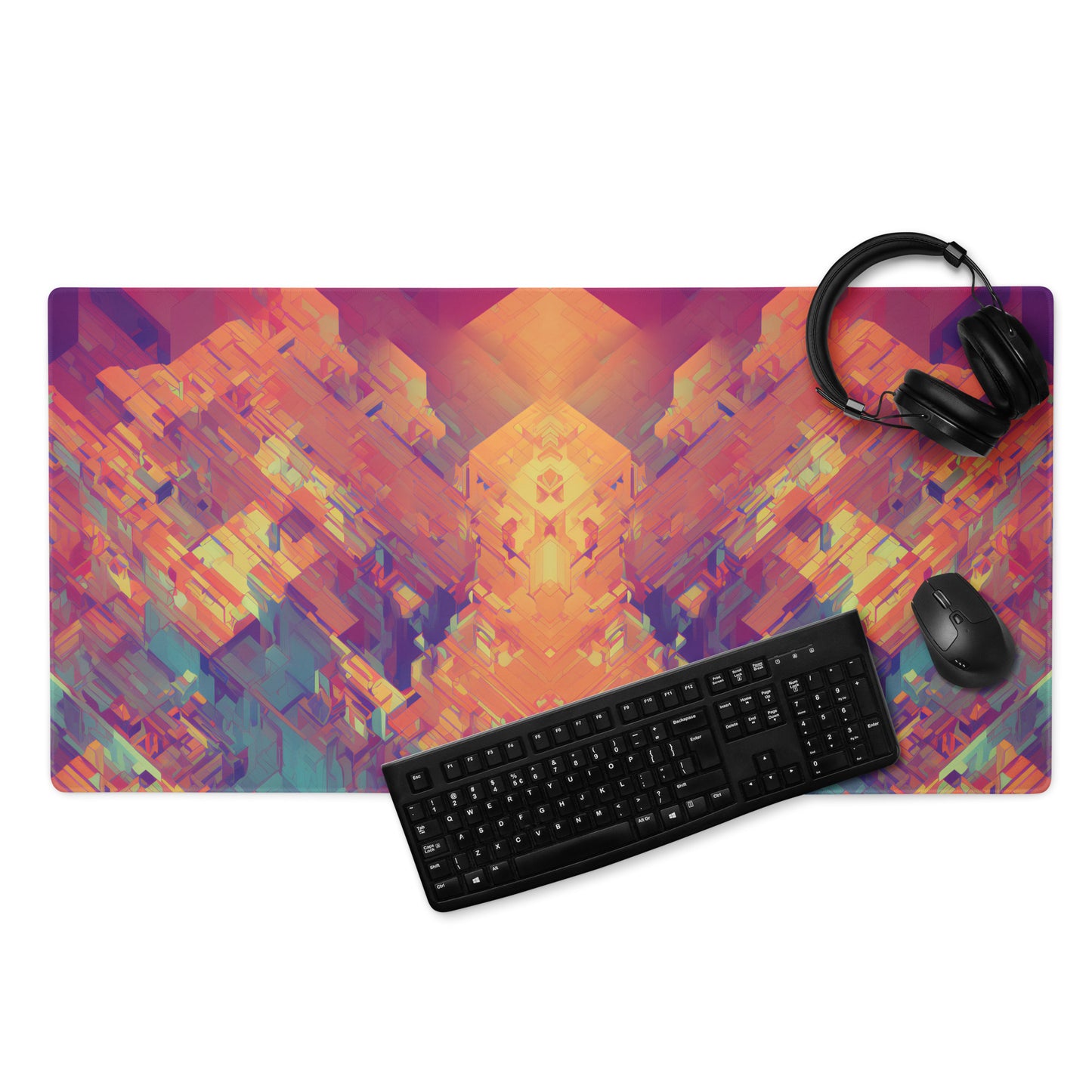 Retro Cubist : Gaming mouse pad