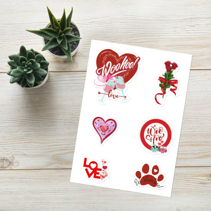 Valentines day and love days fun, unique and quality Sticker sheet 2