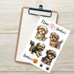 I Love Shorkie's Sticker sheet