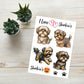 I Love Shorkie's Sticker sheet