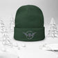 Here Live Dragons Embroidered Beanie