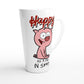 Happy As A Pig In S*#T : White Latte 17oz Ceramic Mug