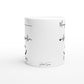 Morning, Cofee, Rest of the day : Fun Black & White 11oz Ceramic Mug