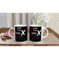 Born To Be Gen X Black & White 11oz Ceramic Mug
