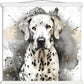 Dalmation Dog Watercolor Premium Matte Paper Poster with Hanger