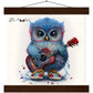Jed, Little Hooters Owl : Premium Matte Paper Poster with Hanger