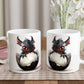 Baby Dragon Black Red - Dragon Tooth : White 11oz Ceramic Mug
