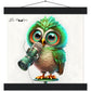Chip, Little Hooters Owl : Premium Matte Paper Poster with Hanger