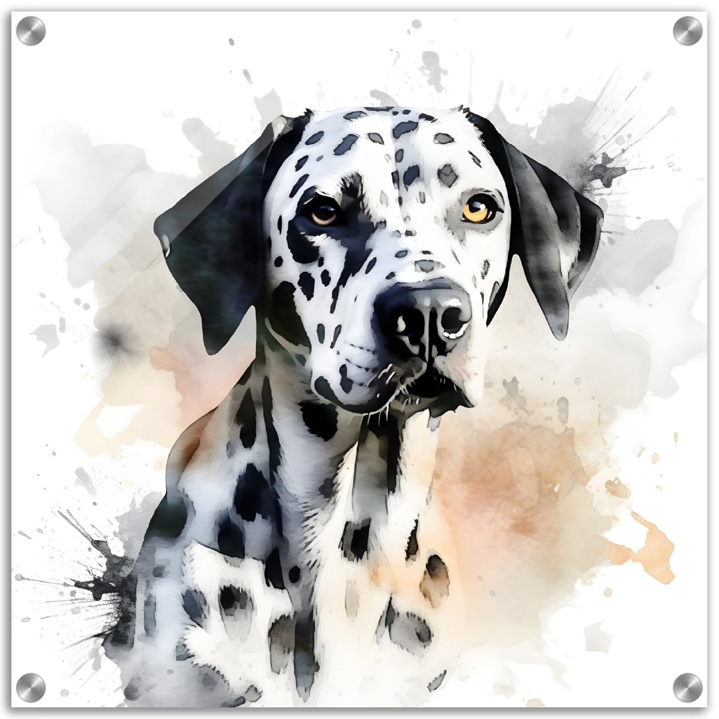 Dalmation Dog  (b) Watercolor Acrylic Print