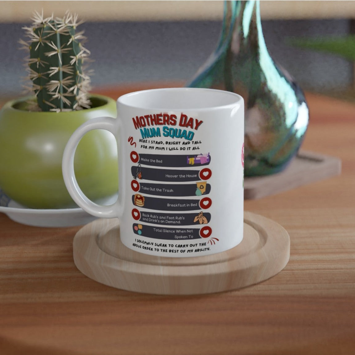 Mothers day, Mum Squad  : White 11oz Ceramic Mug