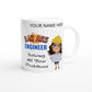 (YOURNAME) Badd Ass Engineer, Solving all your problems : White 11oz Ceramic Mug