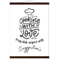 Premium Matte Paper Poster & Hanger  :  Cooking with love, may stab anyone with suggestion