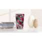 Classic Floral :  White Latte 17oz Ceramic Mug