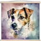 Jack Russell Dog (c) Watercolor Premium Matte Paper Poster with Hanger