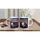 Astronomy & Coffee Scorched Sky Nebula White 11oz Ceramic Mug