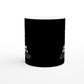 Space Cadet Every Journey Needs a First Step : Fun Black & White 11oz Ceramic Mug