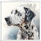Dalmation Dog (c)  Watercolor Premium Matte Paper Poster with Hanger