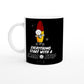 Space Cadet Every Journey Needs a First Step : Fun Black & White 11oz Ceramic Mug
