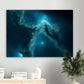 The Deep Blue (part of a collection of Nebula prints) Fantasy Nebula Premium Matte Paper Poster
