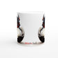 Baby Dragon Black Red - Dragon Tooth : White 11oz Ceramic Mug