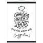 Premium Matte Paper Poster & Hanger  :  Cooking with love, may stab anyone with suggestion