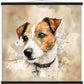 Jack Russell Dog Watercolor Premium Matte Paper Poster with Hanger