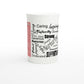 Mothers day, What you mean to me : White 10oz Porcelain Slim Mug
