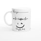 Morning, Cofee, Rest of the day : Fun Black & White 11oz Ceramic Mug
