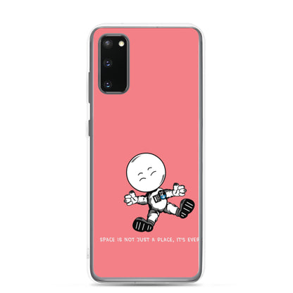 Space Cadet Pink background Samsung Phone Case