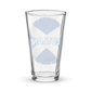 Scotland Grunge Style Flag Shaker pint glass