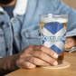 Scotland Grunge Style Flag Shaker pint glass