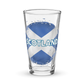 Scotland Grunge Style Flag Shaker pint glass