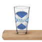 Scotland Grunge Style Flag Shaker pint glass