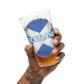 Scotland Grunge Style Flag Shaker pint glass